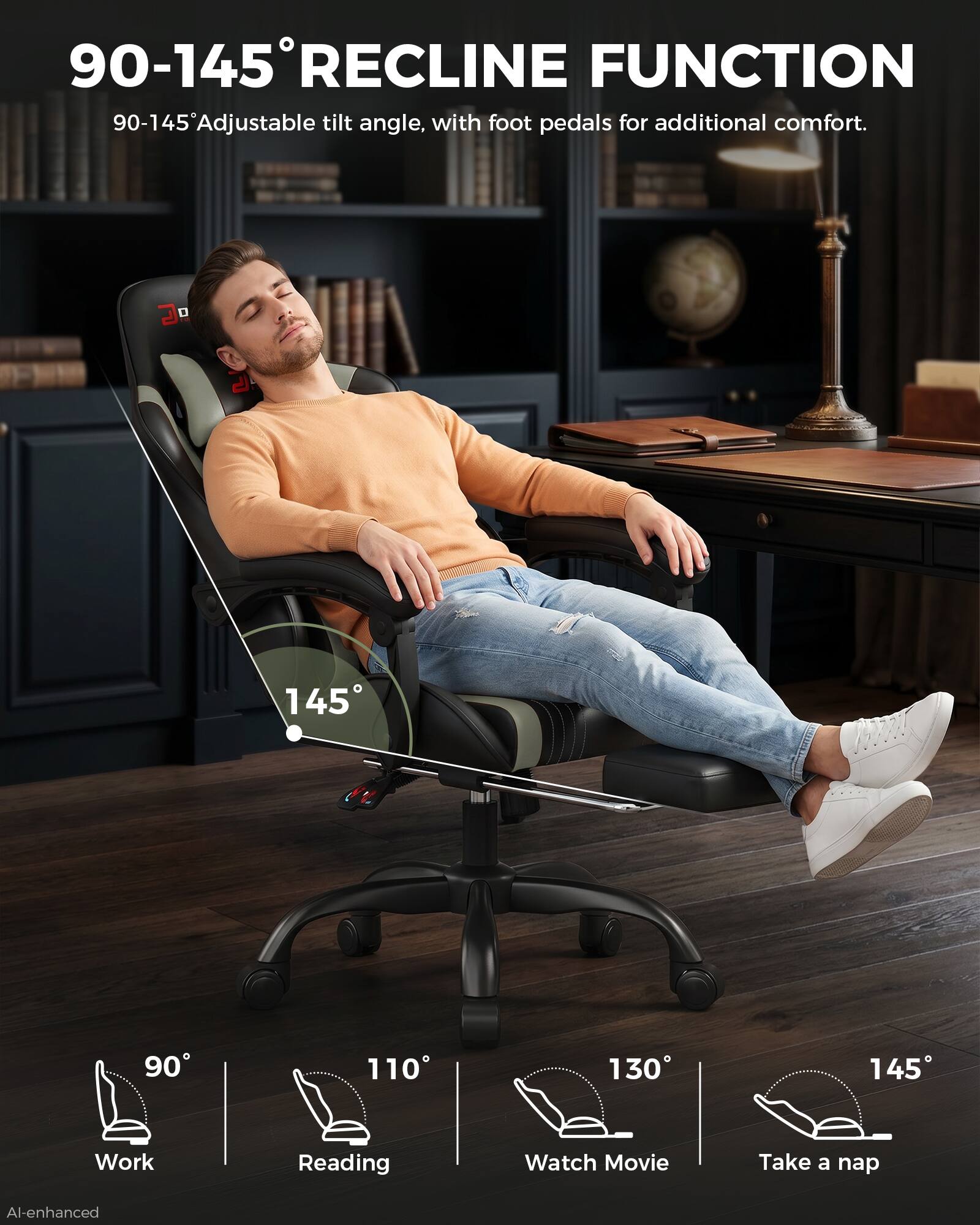 CloudRest Pro Computer Chair with Headrest, Lumbar Support, Linkage ...