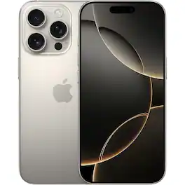 Apple - Refurbished Excellent - iPhone 16 Pro Max 256GB 6.9" 5G Fully Unlocked, Natural Titanium - Silver