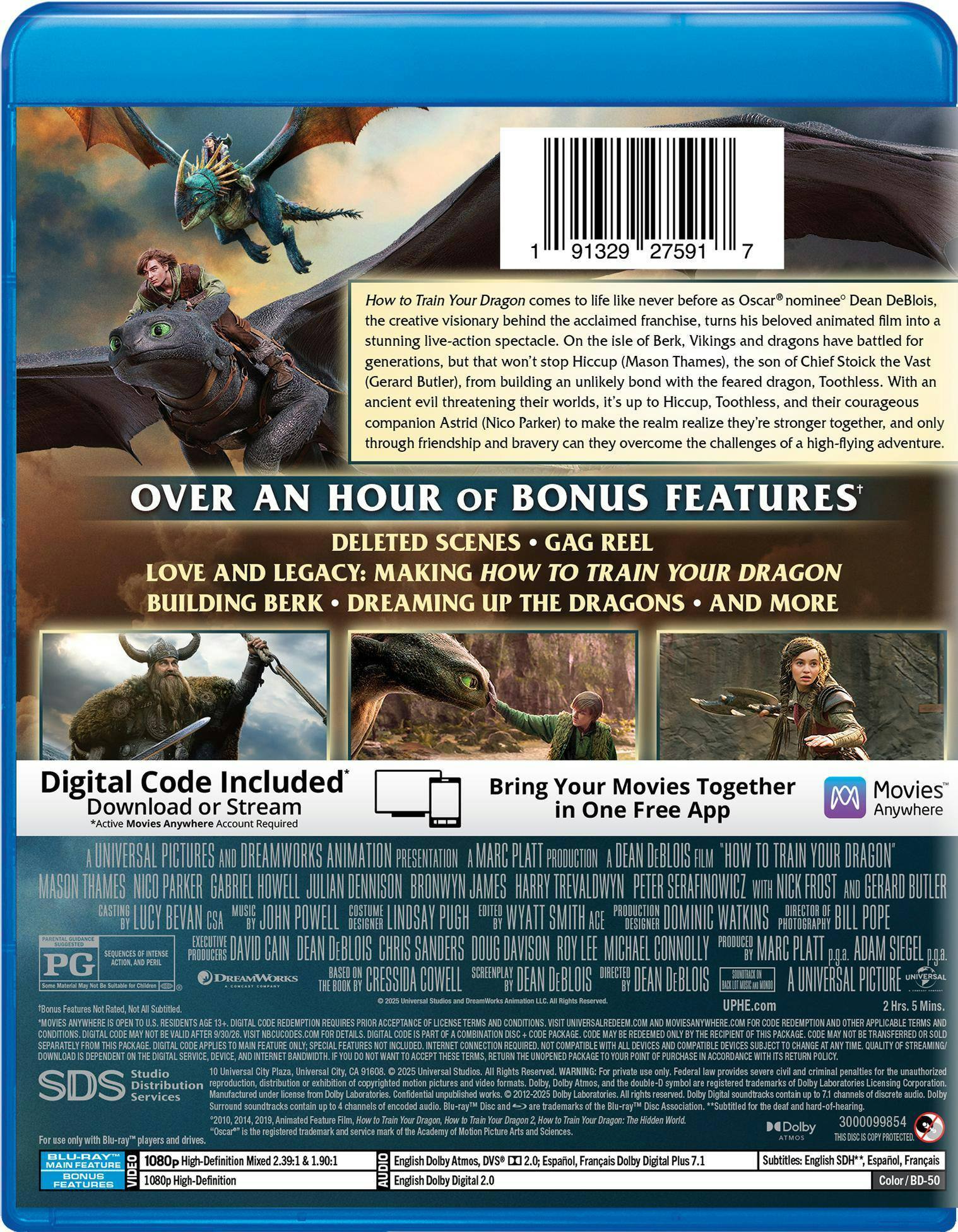 Back. How to Train Your Dragon   - BLU-RAY.