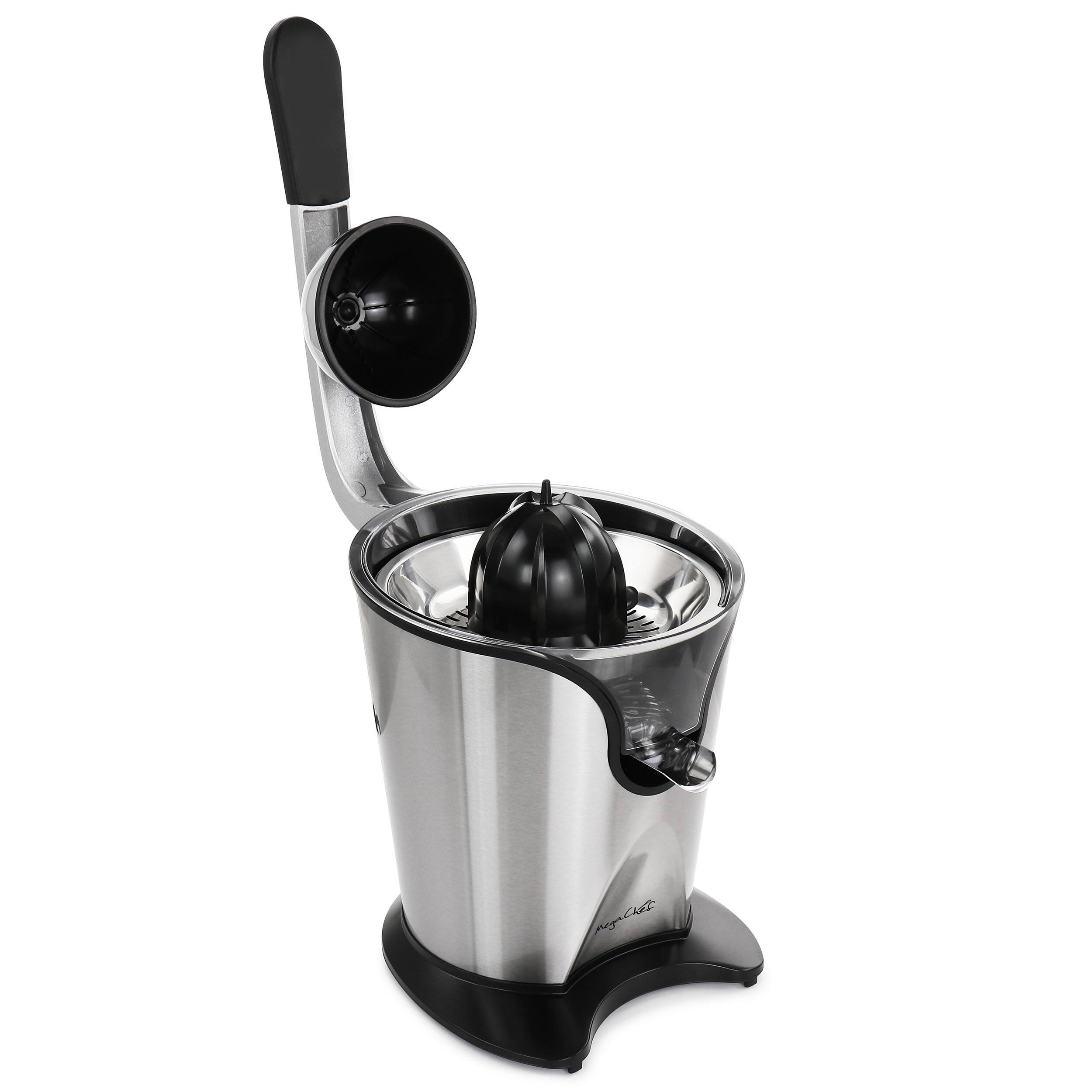 Alt View 2. MegaChef - MegaChef Stainless Steel Electric Citrus Juicer - Silver.
