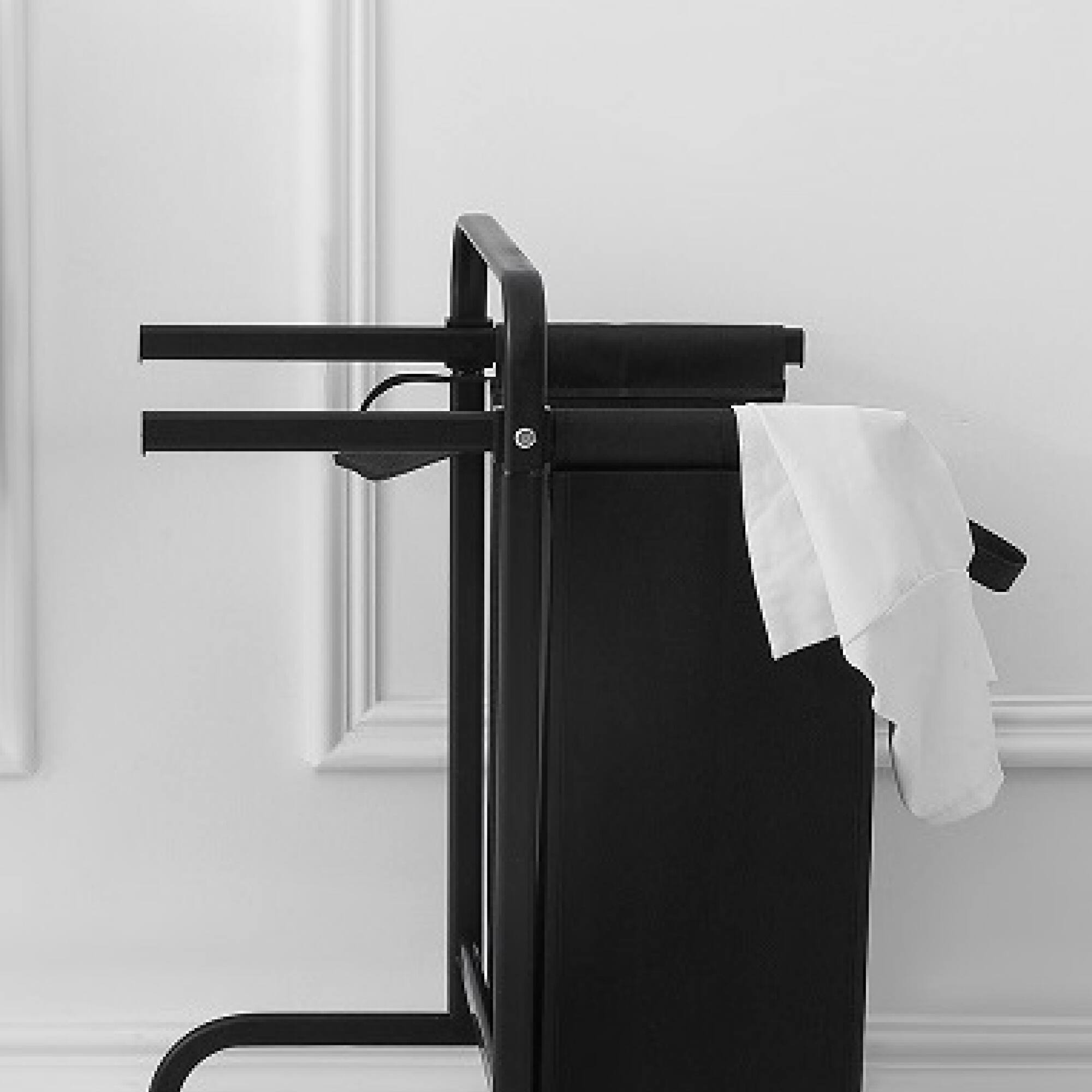 Alt View 7. ELEMENT ACE - Large Two-Tier Laundry Hamper with Sorting Cards and Lid for Efficient Clothes and Toys Storage - Black.