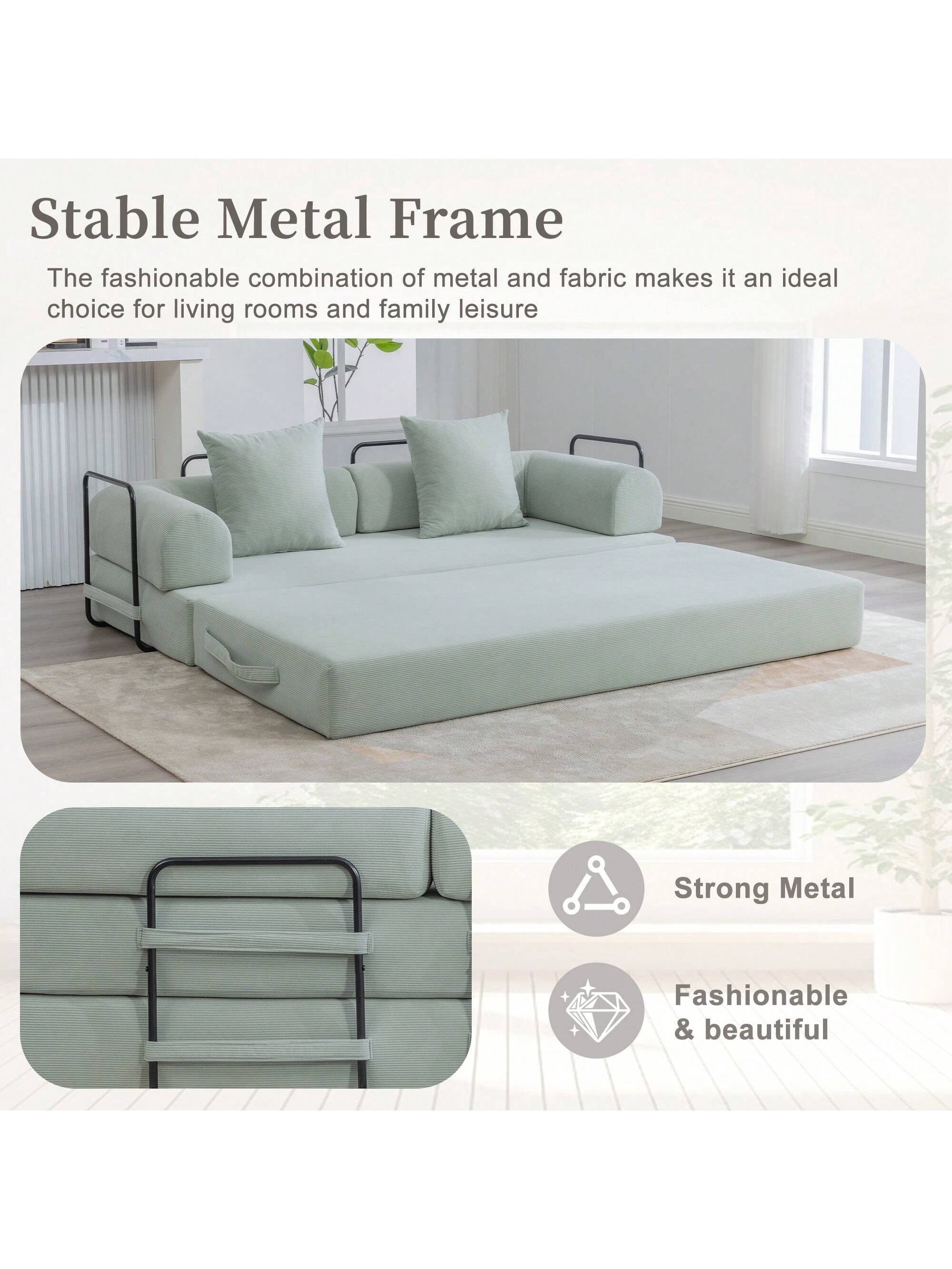 Stable Metal Frame

The fashionable combination of metal and fabric makes it an ideal choice for living rooms and family leisure.

Strong Metal  
Fashionable & beautiful
