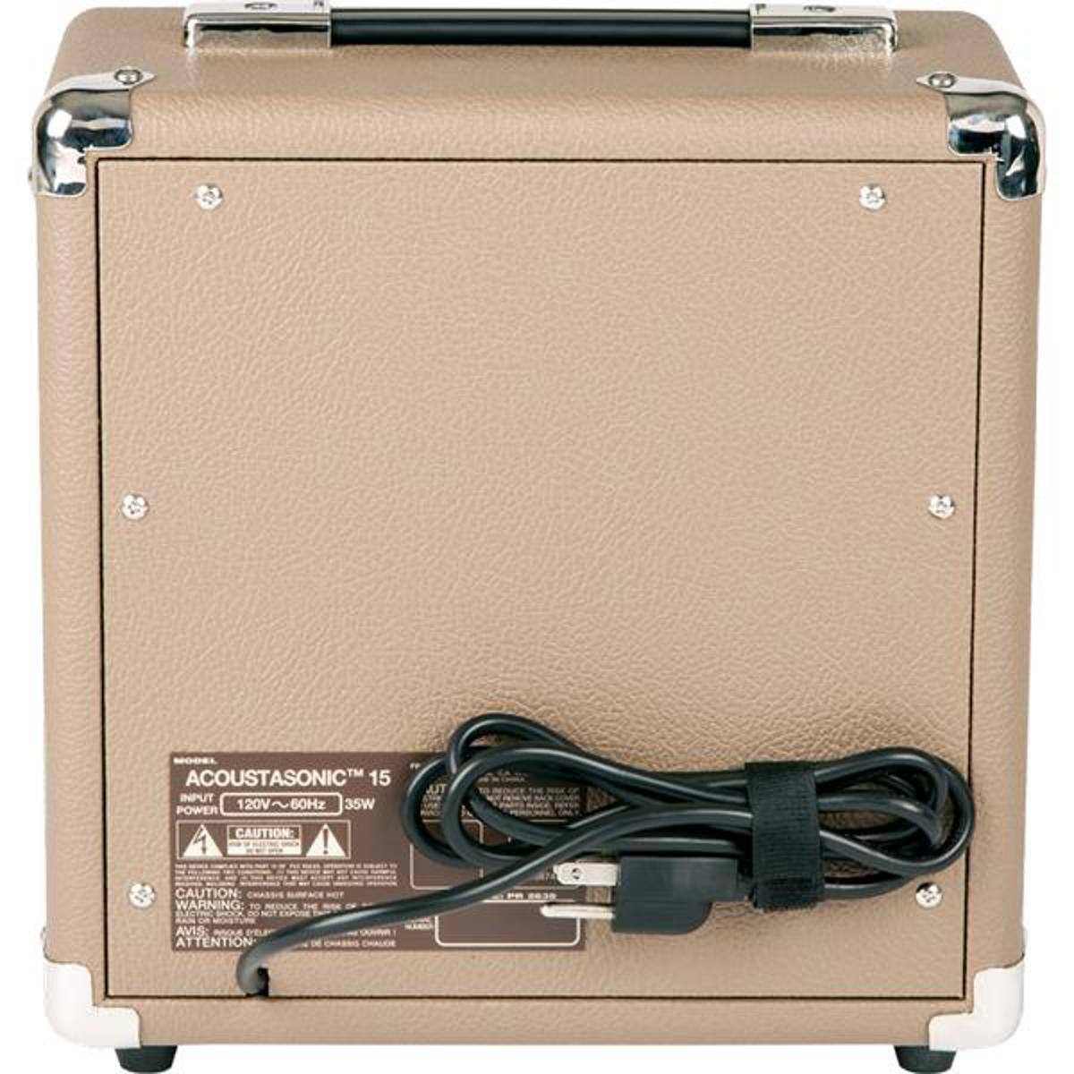 ACOUSTASONIC™ 15  
INPUT 120V~60Hz 35W  
POWER  

CAUTION!  
WARNING - AVIS: ATTENTION