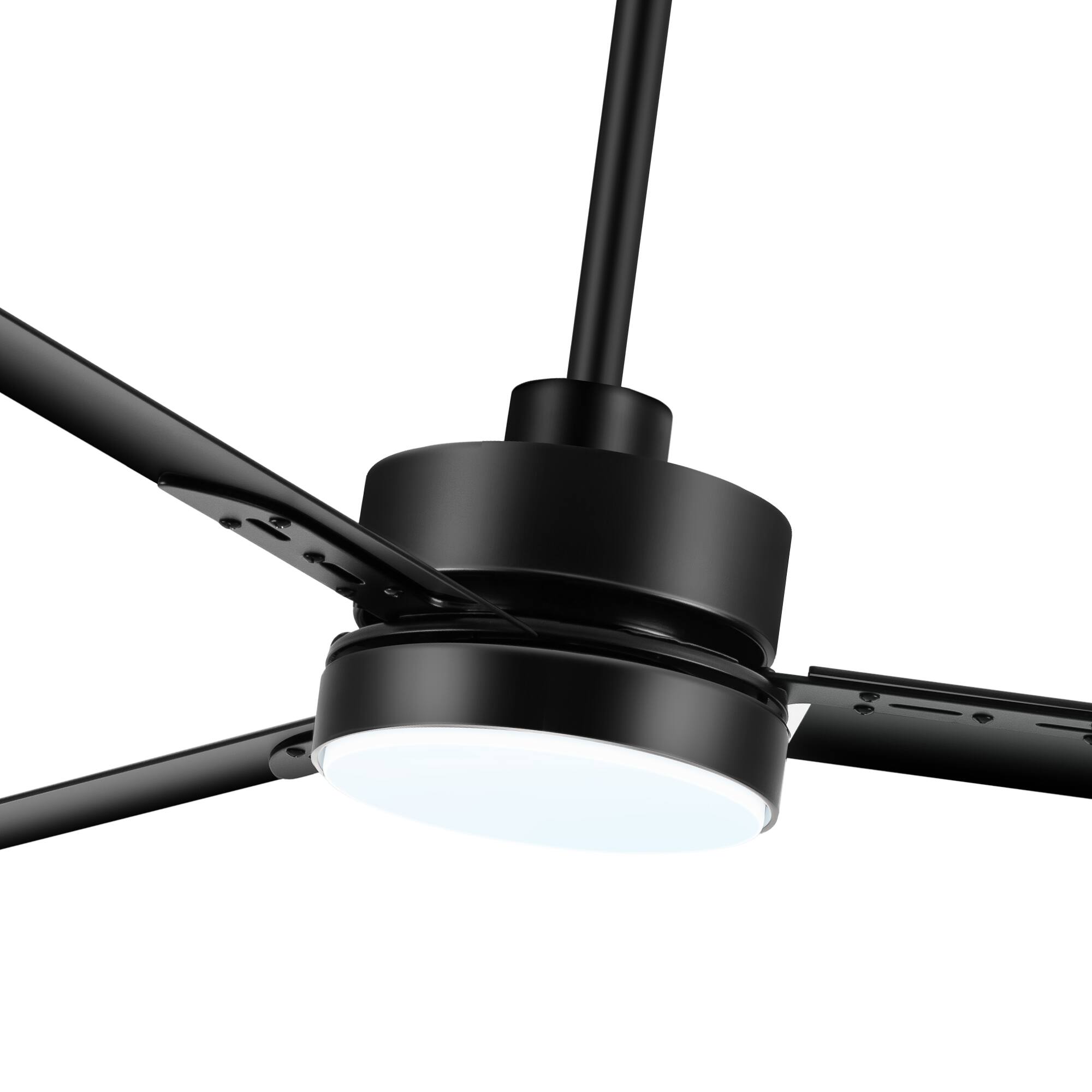 Alt View 9. Breezary - Breezary 65'' Ceiling Fan with 3 Aluminum Blades, 3-Color Light, 6-Speed DC Motor, Remote Control with Timer & Memory - Matte Black.