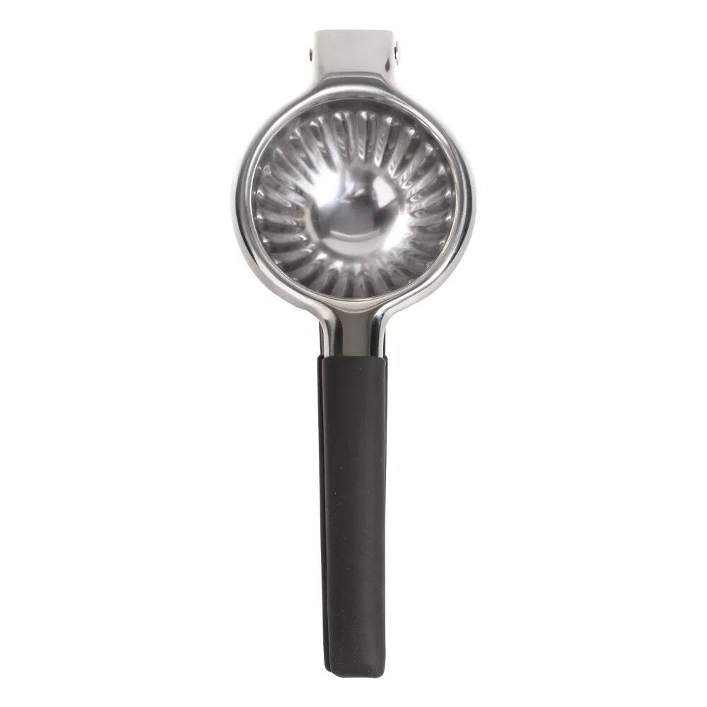 Alt View 2. Luminuxe - Stainless Steel Lemon Squeezer–Large Manual Juicer, Nonslip Grip for Lemon, Lime, and Orange Juicing - Silver.