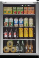 Frigidaire - 138-Can Beverage Center - Stainless steel - Front_Zoom
