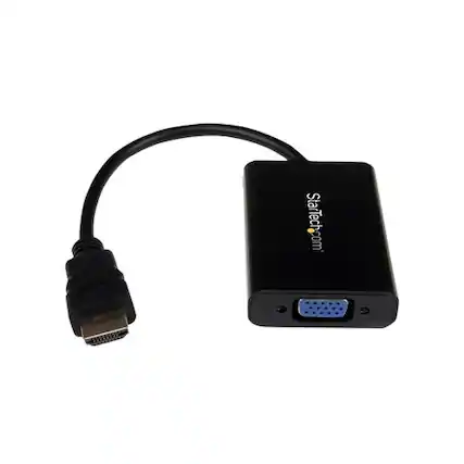 Front. StarTech.com - HDMI to VGA Video Converter - Black.