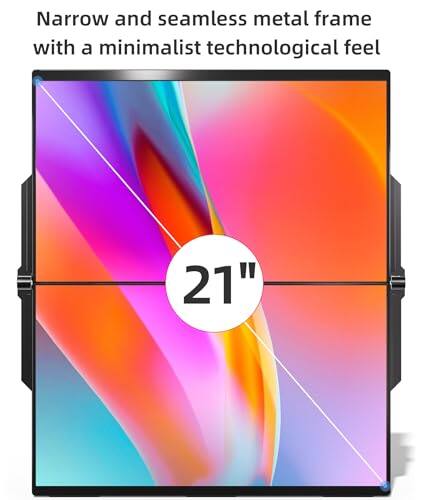 Narrow and seamless metal frame with a minimalist technological feel

21"