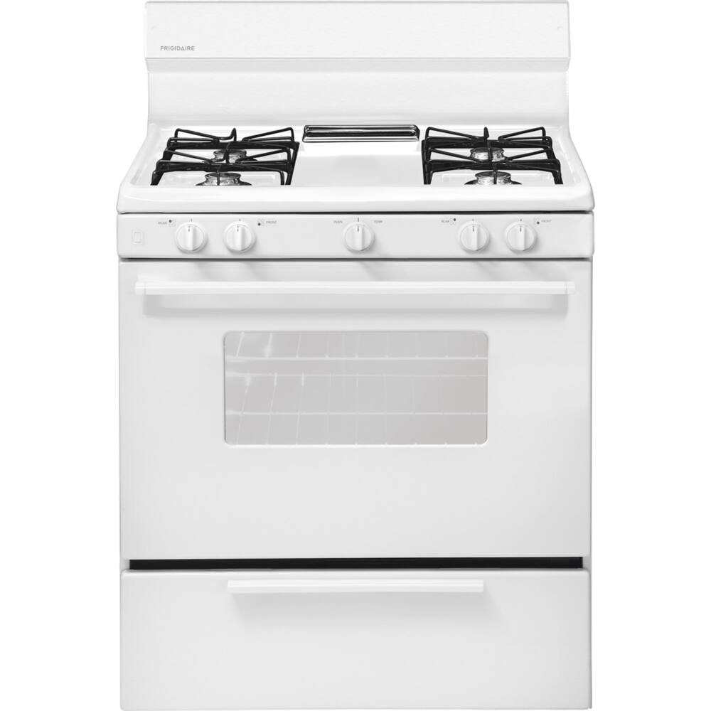Frigidaire - 4.2 Cu. Ft. Freestanding Gas Range - White - Larger Front