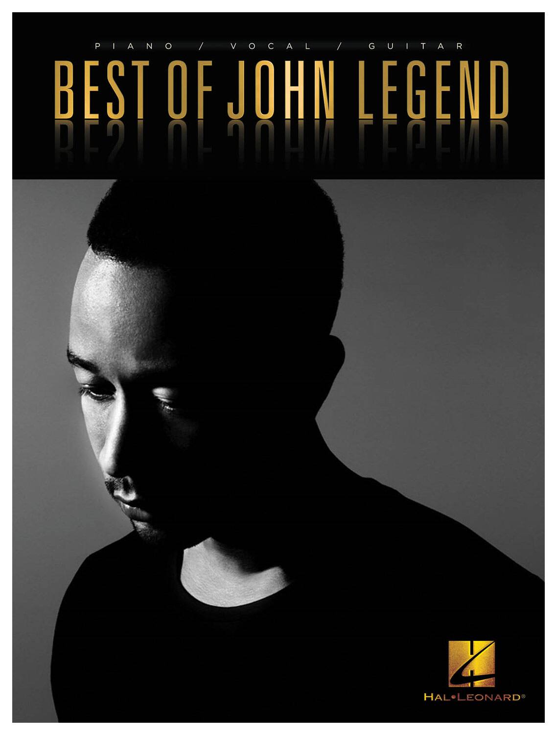 Front. Hal Leonard - Best of John Legend Sheet Music - Black/White/Gold.