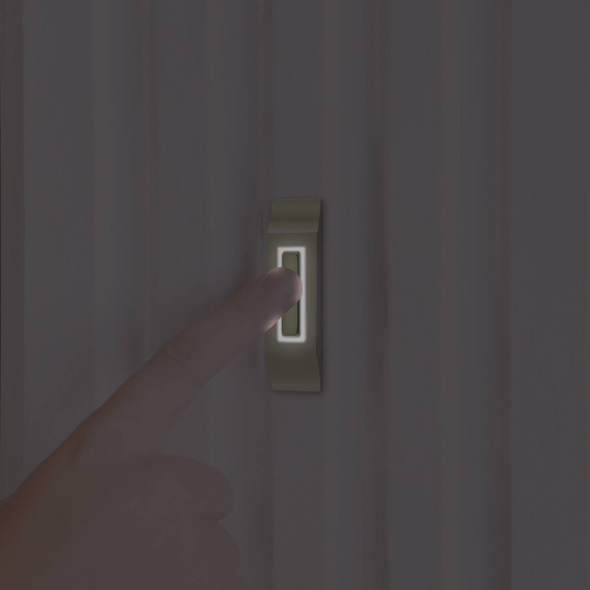 Alt View 2. IQ America - IQ America Contemporary Polished Brass Lighted Pushbutton Doorbell - Brass.