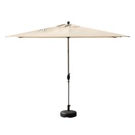 Ecooso - Rectangle Patio Umbrella with Crank Lift and Tilt Function, (Base not included) - Beige