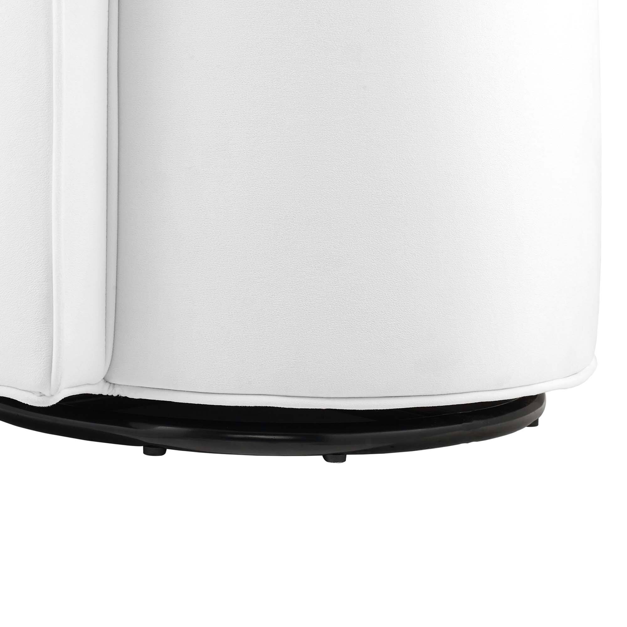 Alt View 5. Modway - Della Performance Velvet Fabric Swivel Chair by Modway - White.