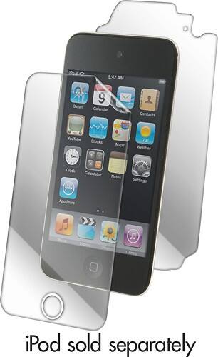 Angle Standard. ZAGG - InvisibleSHIELD Full Body Protector for 4th-Generation Apple® iPod® touch - Clear.