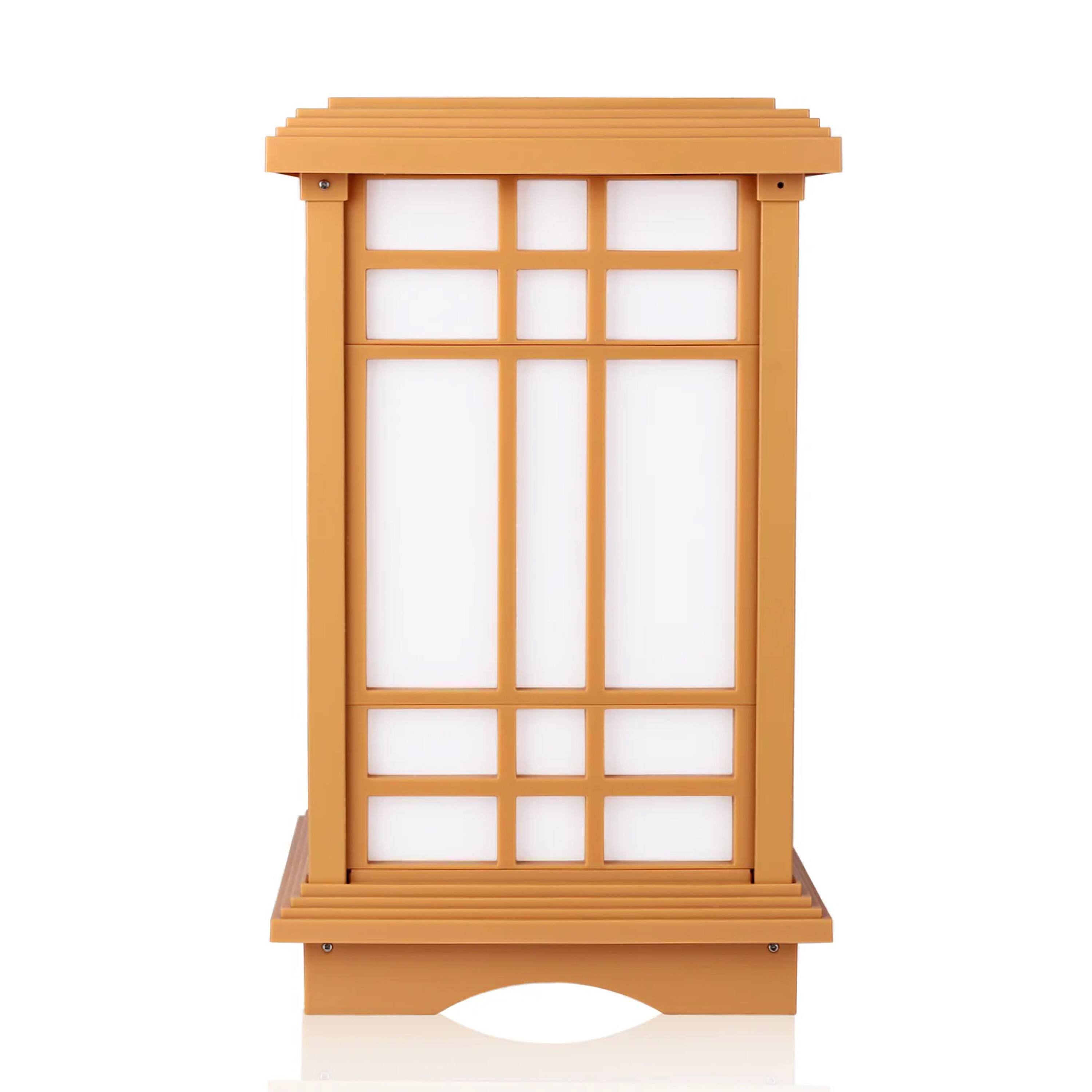 Alt View 6. Techko Maid - Solar-Powered Outdoor LED Zen Japanese Garden Lantern Lights (Small) - Black.