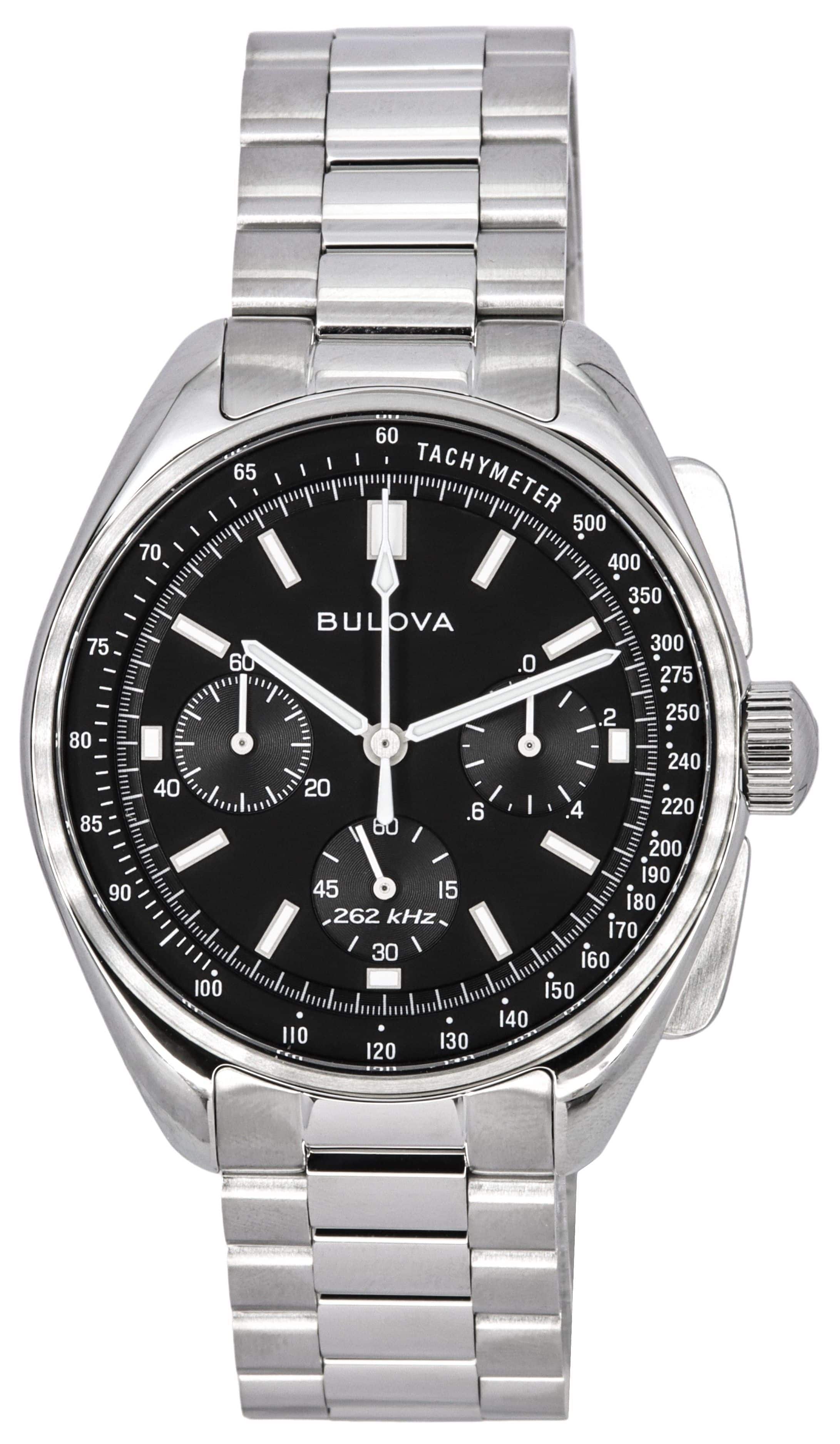 Bulova - Lunar Pilot Archive Series Special Edition Chronograph Tachymeter 96K111 Mens Watch - Silver