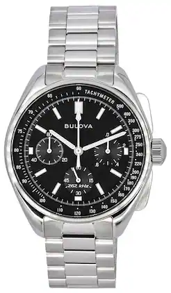Bulova - Lunar Pilot Archive Series Special Edition Chronograph Tachymeter 96K111 Mens Watch - Silver