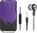 Front Standard. iFrogz - Luxe Case and Ozone Earbud Headphones for Apple® iPhone® 3G/3GS - Purple/Black.