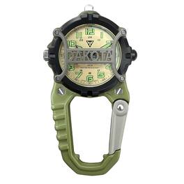 Dakota - Cage Clip Watch with Dial Protection, Outdoor Gifts for Men and Women, Clip On Watch - Green