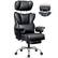 Angle. Brick Attic - 500LBS Ergonomic Home Office Desk Executive Chair for Heavy Individuals, Adjustable Headrest Footrest Armrest - Black.