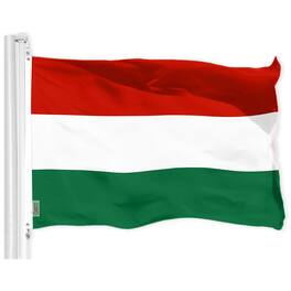 G128 - Hungary Flag 3x5 ft 150D Polyester with Brass Grommets - Assorted Colors