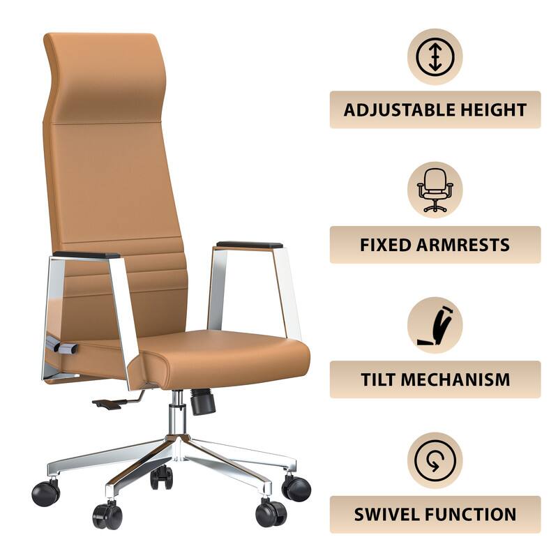 - Adjustable Height
- Fixed Armrests
- Tilt Mechanism
- Swivel Function