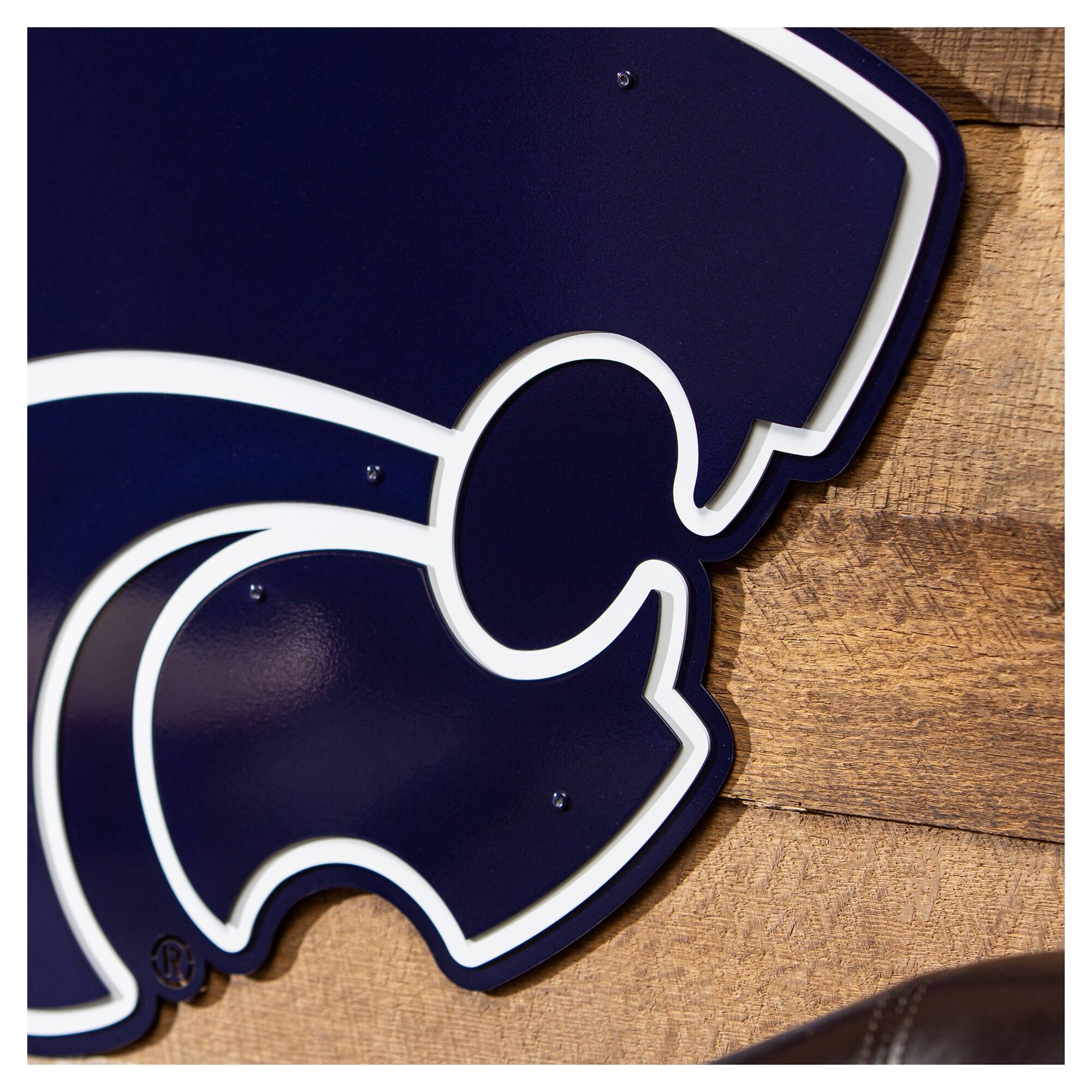 Alt View 2. Evergreen Enterprises - Kansas State Wildcats 23" Layered Metal Wall Art Sign - Multicolor.