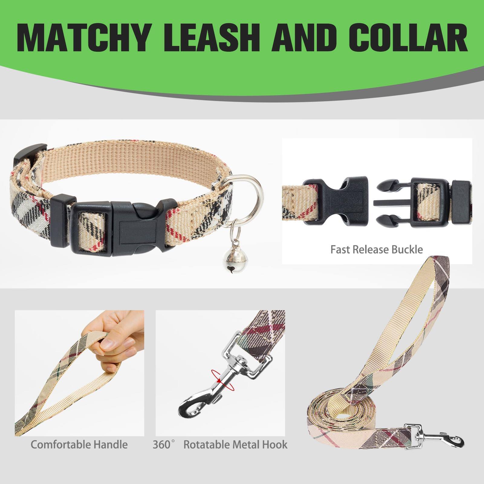 MATCHY LEASH AND COLLAR

- Fast Release Buckle
- Comfortable Handle
- 360° Rotatable Metal Hook