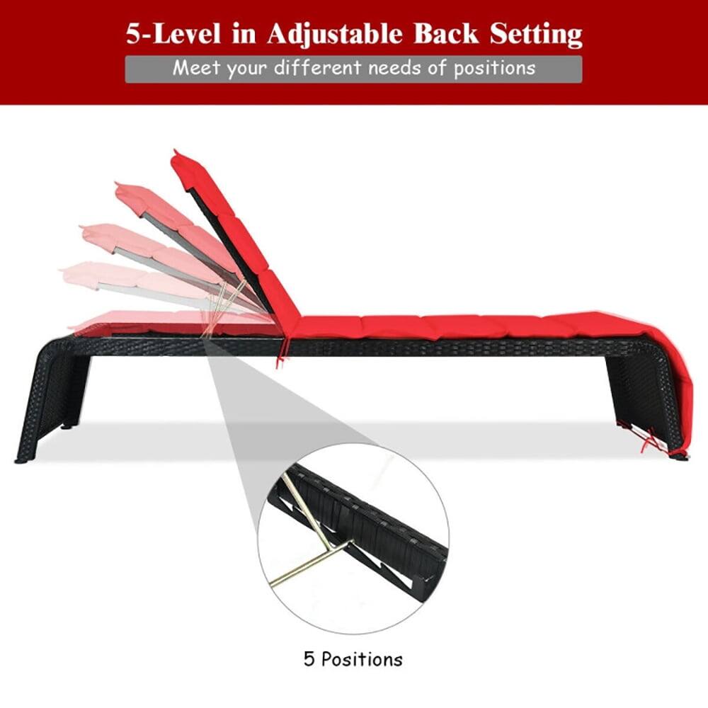 5-Level in Adjustable Back Setting  
Meet your different needs of positions  

5 Positions