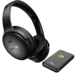 Bundle - Bose - QuietComfort Wireless Noise Cancelling Over-Ear Headphones, White Smoke With Power Bank
