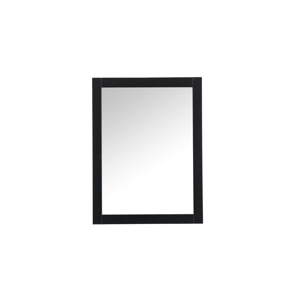 Alt View 5. Elegant Decor - Aqua vanity mirror 24x32 inch in black - Black.