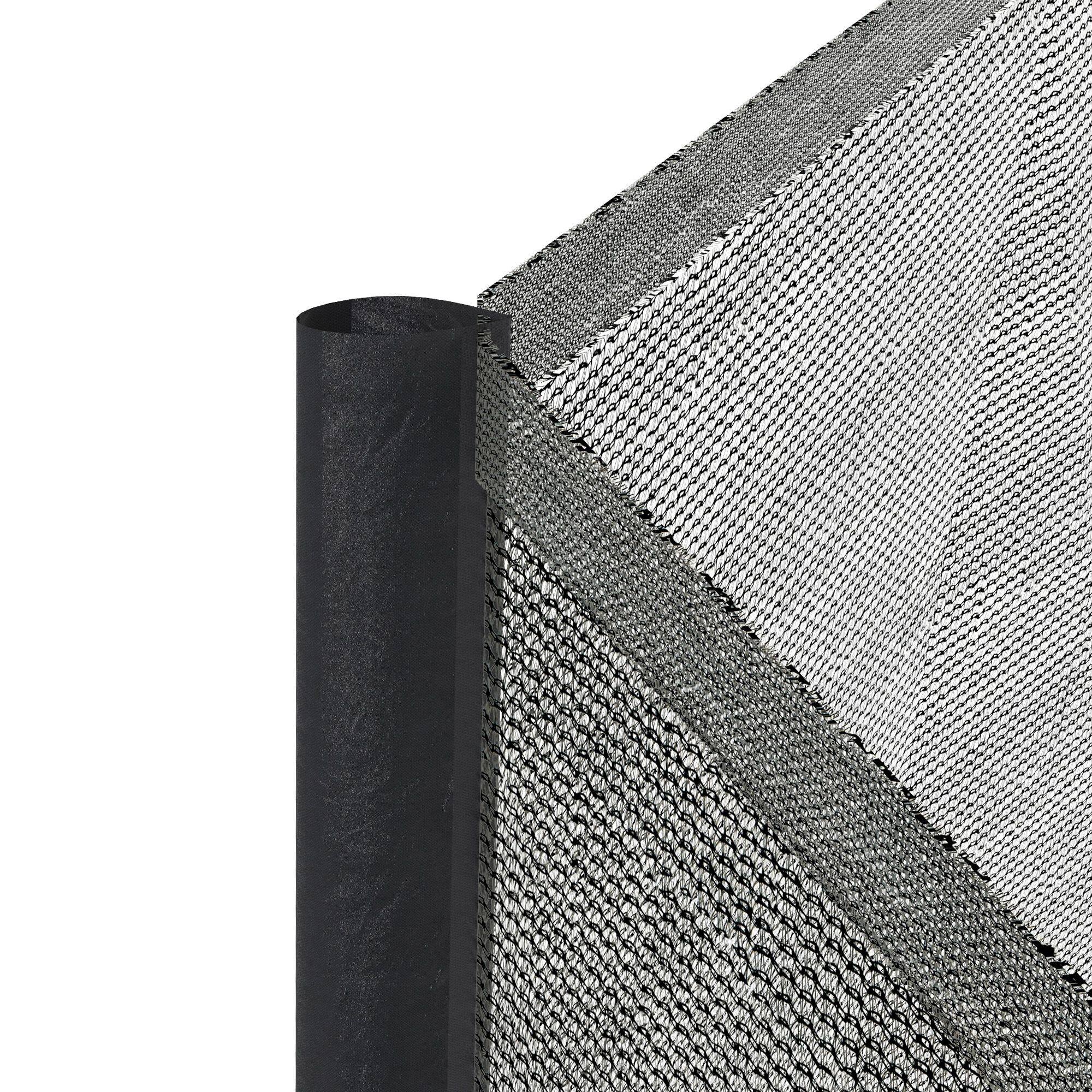 Alt View 7. Soozier - Trampoline Safety Net for 14ft Round Trampoline with 8 Straight Poles Poles Not Included - Black and Blue.