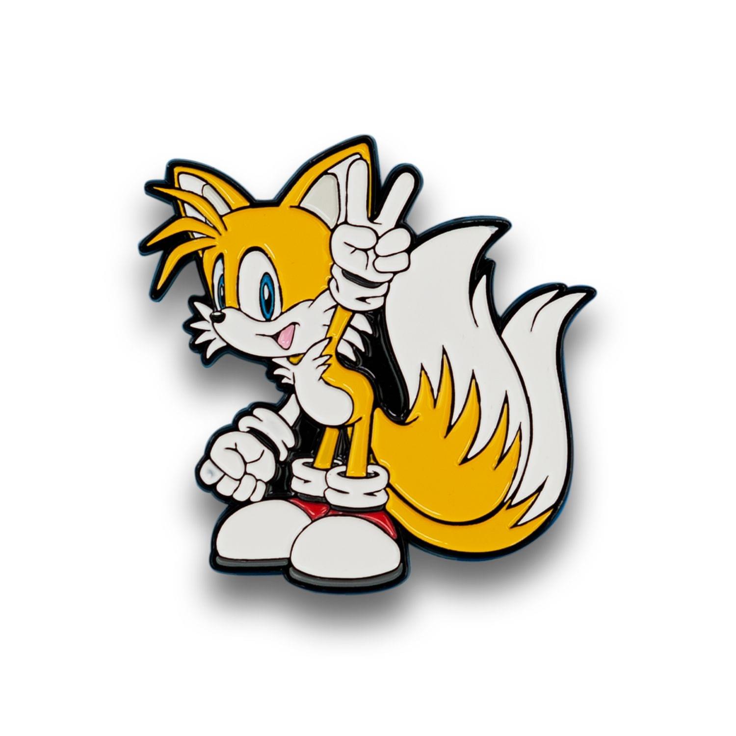 Alt View 1. Just Funky - Sonic The Hedgehog Tails Enamel Pin | Official Sonic Series Collectible - Orange.