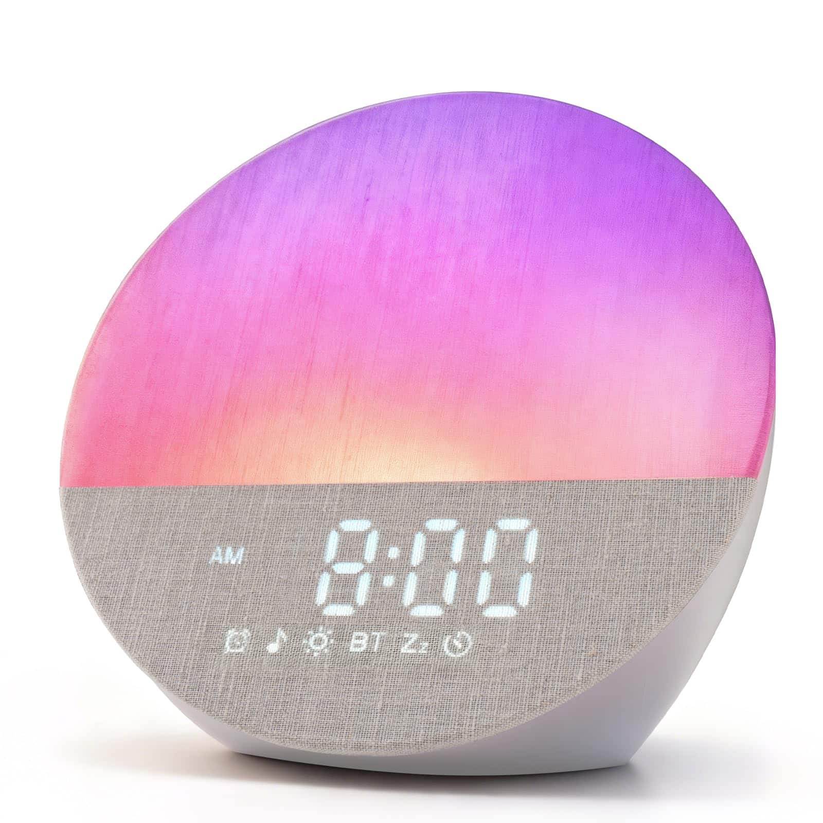 Dazzed Corner - Sunrise Alarm Clock for Heavy Sleepers, Fabric Night Light - Gray