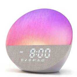 Dazzed Corner - Sunrise Alarm Clock for Heavy Sleepers, Fabric Night Light - Gray