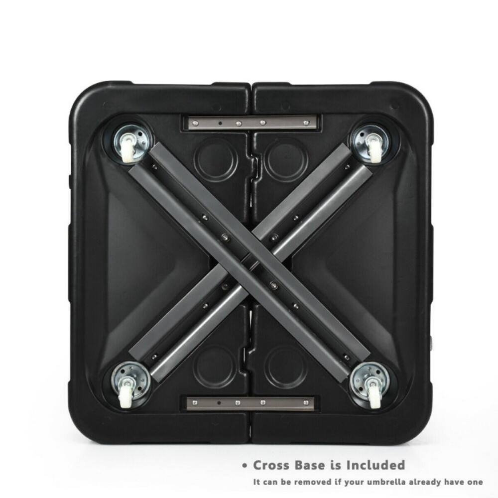 Cross Base is Included  
It can be removed if your umbrella already have one