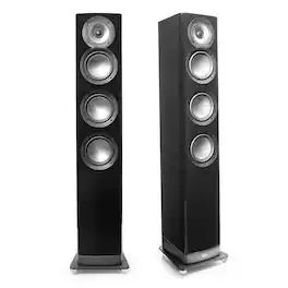 ELAC - Navis ARF51 5.25 Inch Powered Floorstanding Speakers - Pair - Gloss Black