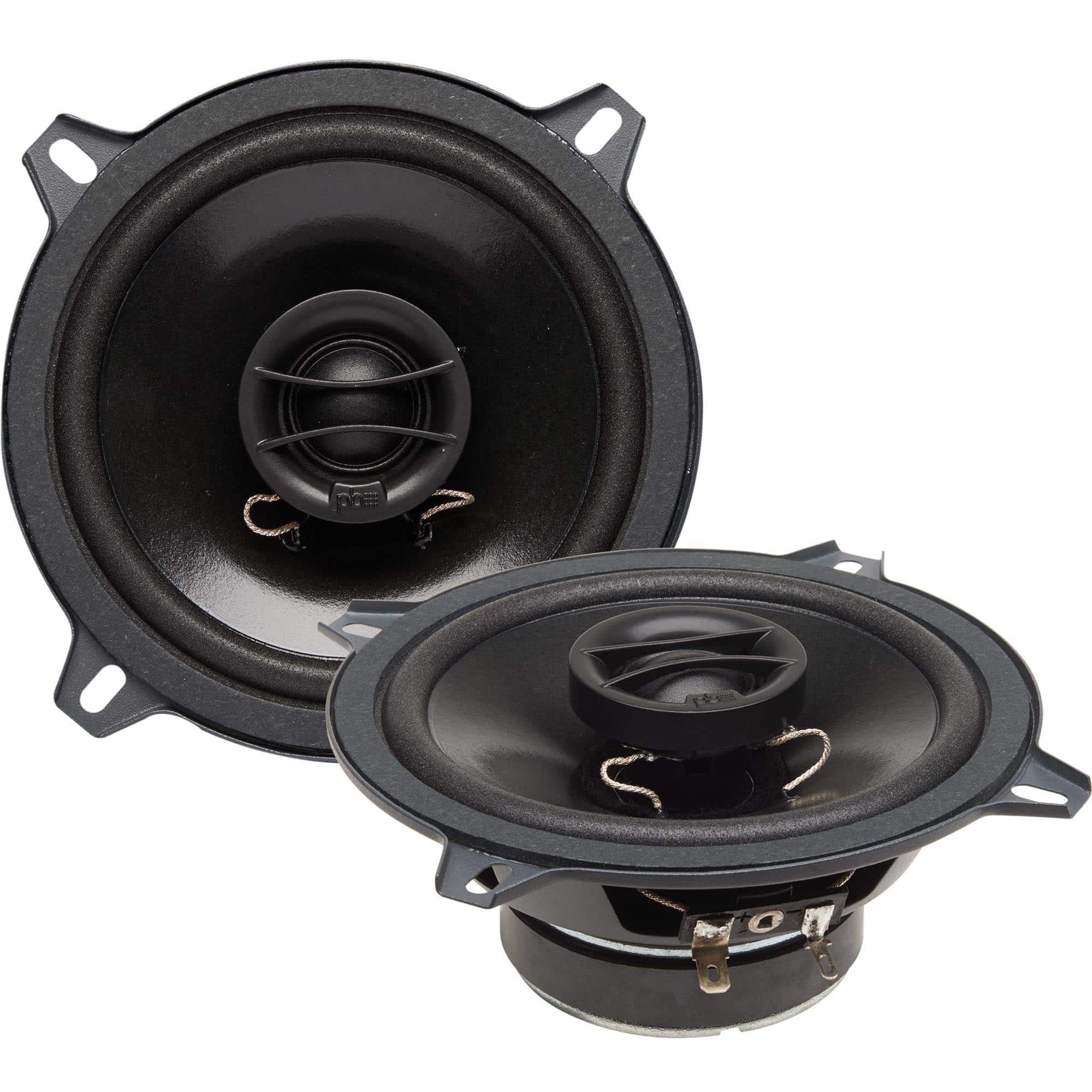 Powerbass - S-5202 - 5.25" Coaxial OEM Replacement Speakers - Pair - Black/Gray
