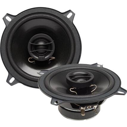 Front. Powerbass - PowerBass S-5202 - 5.25" Coaxial OEM Replacement Speakers - Pair - Black/Gray.