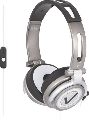 Front Standard. iFrogz - Vertex Headphones with Microphone - Gray.