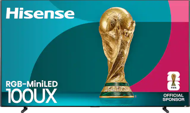 Hisense RGB-MiniLED 100UX
FIFA WORLD CUP
OFFICIAL SPONSOR