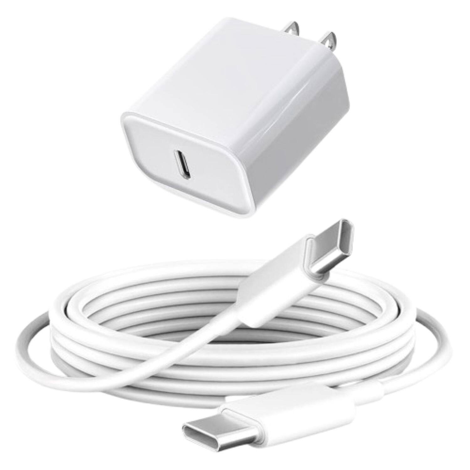 Stock Preferred - Fast Charging Cable (3ft) & 20W USB-C Adapter – High-Speed PD Charger Kit for iPhone 15/16