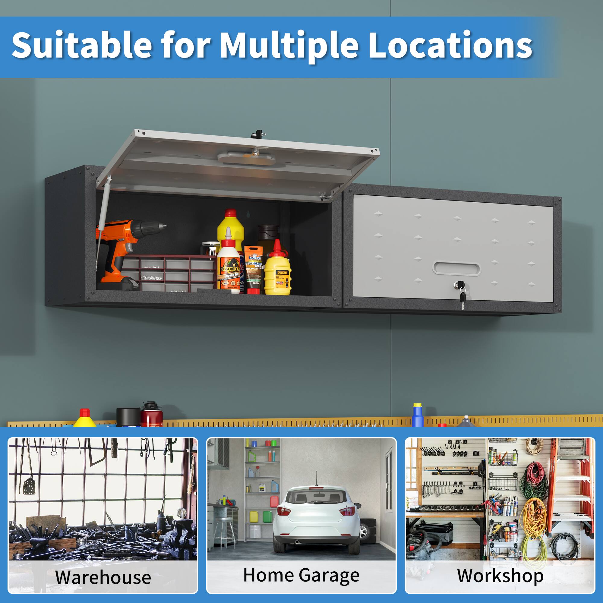 Suitable for Multiple Locations

Warehouse  
Home Garage  
Workshop