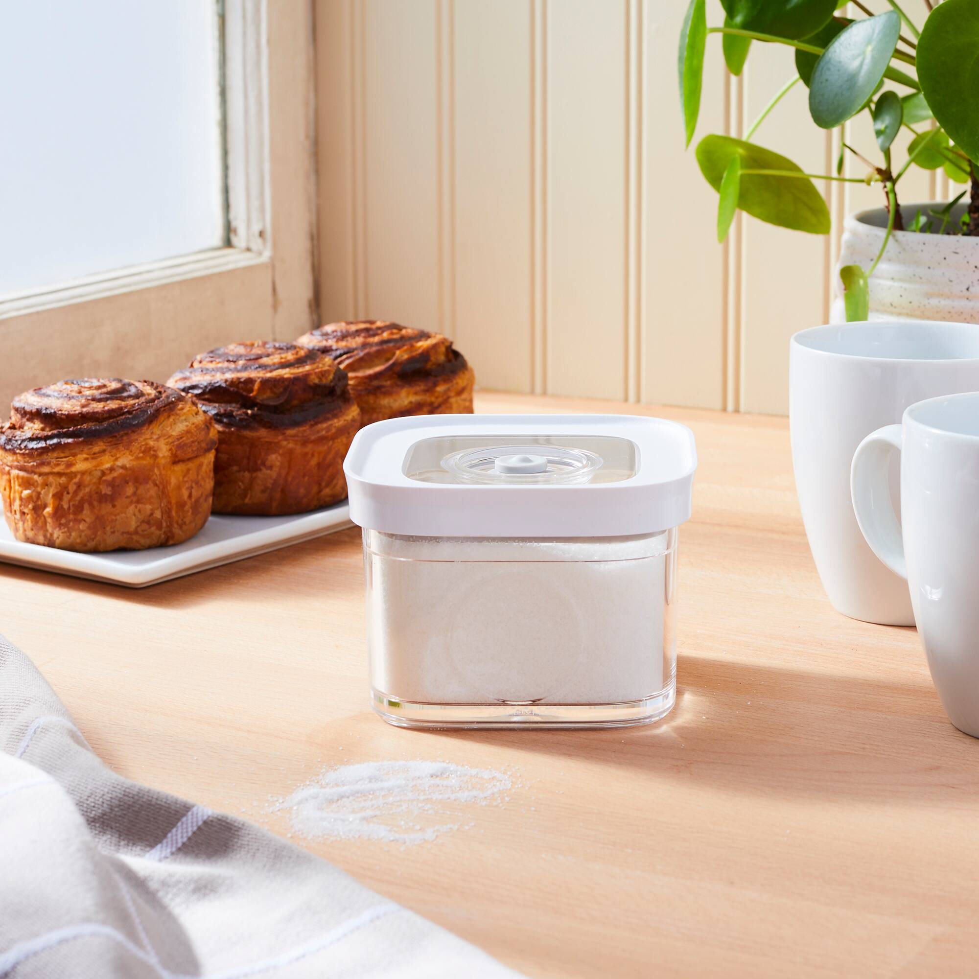 Alt View 1. ZWILLING - ZWILLING Fresh & Save Cube Box, Plastic, Airtight Dry Food Storage Container, Small Cube, S Container, .34-qt - Clear.