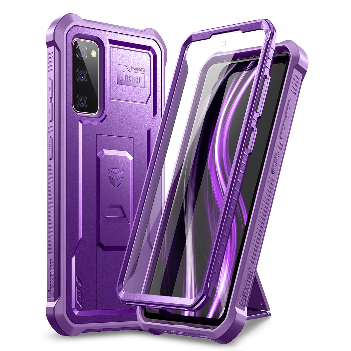 dexnor - Case for Samsung Galaxy S20 FE Heavy Duty Military Grade Protection Shockproof Protective Cover 6.5 inch - Aurora Purple price history on PriceWatchPro