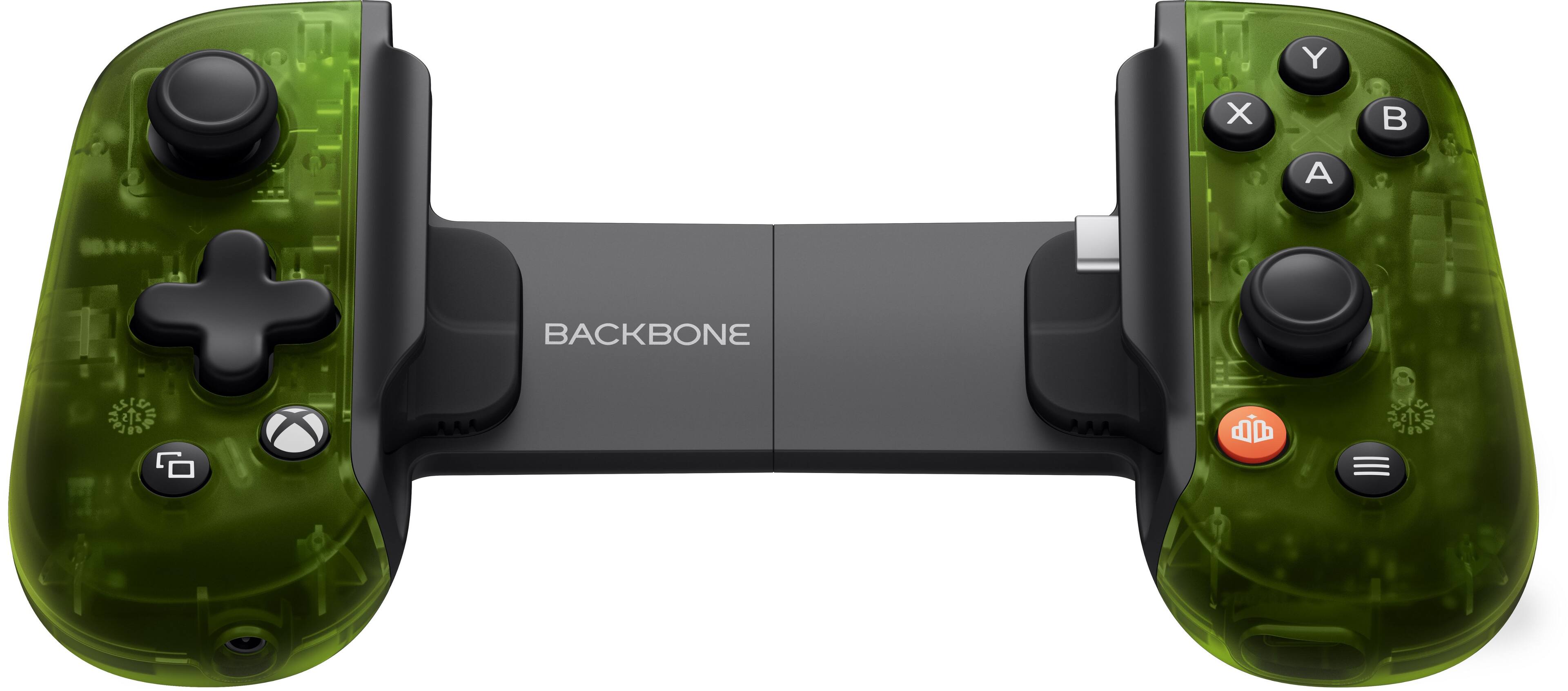 Back. Backbone - One - Xbox Edition (USB-C) - Mobile Gaming Controller for iPhone 15/16/17 Series and Android - Translucent Green.