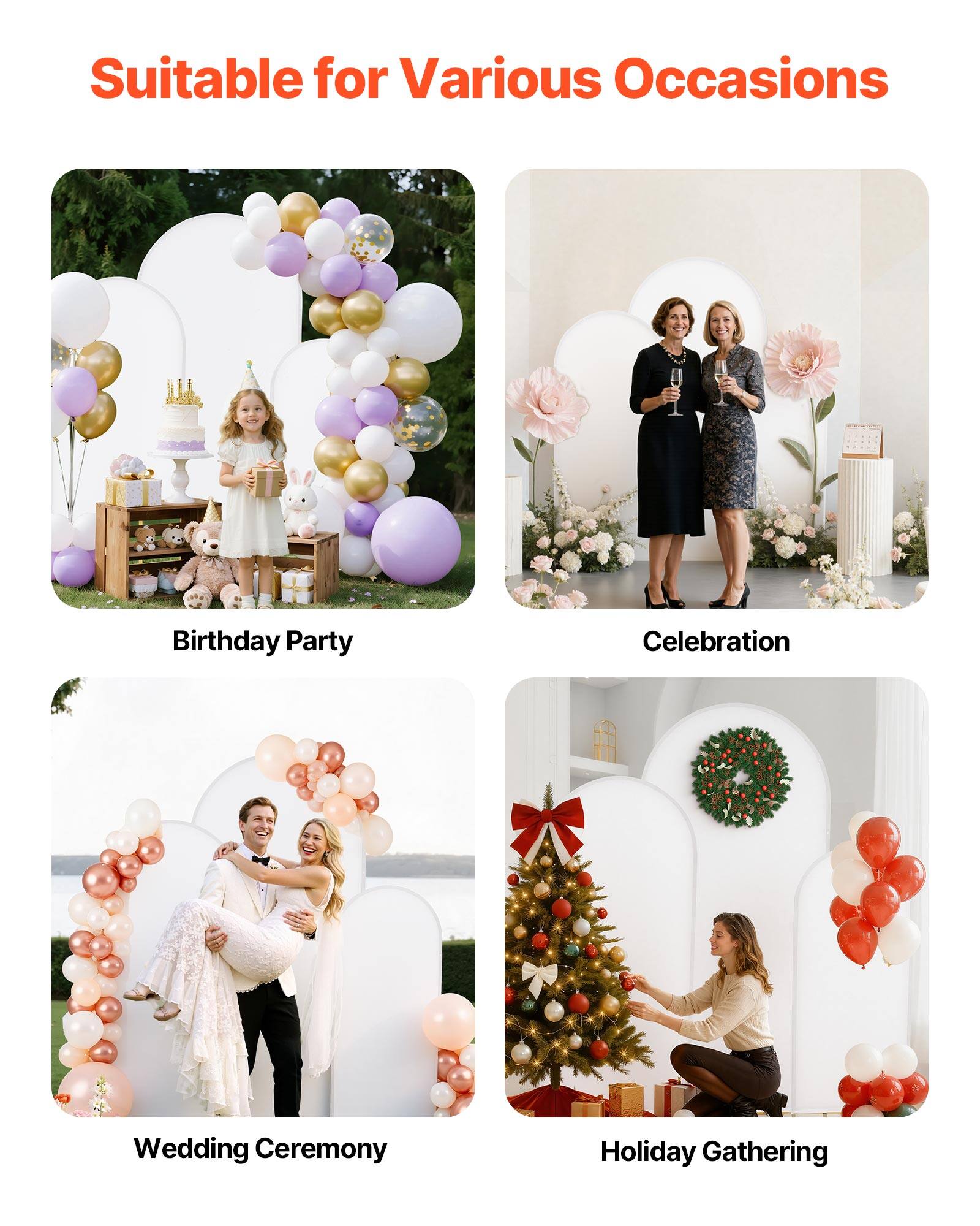 Suitable for Various Occasions

- Birthday Party
- Celebration
- Wedding Ceremony
- Holiday Gathering