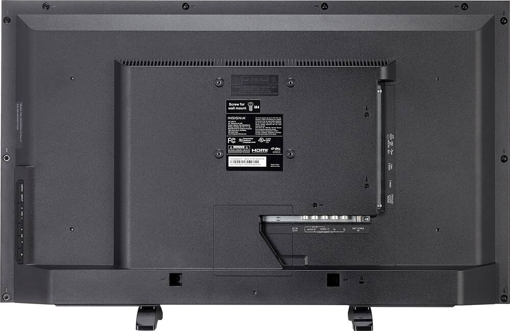 Back. Insignia™ - 32" Class (31.5" Diag.) - LED - 1080p - HDTV - Black.