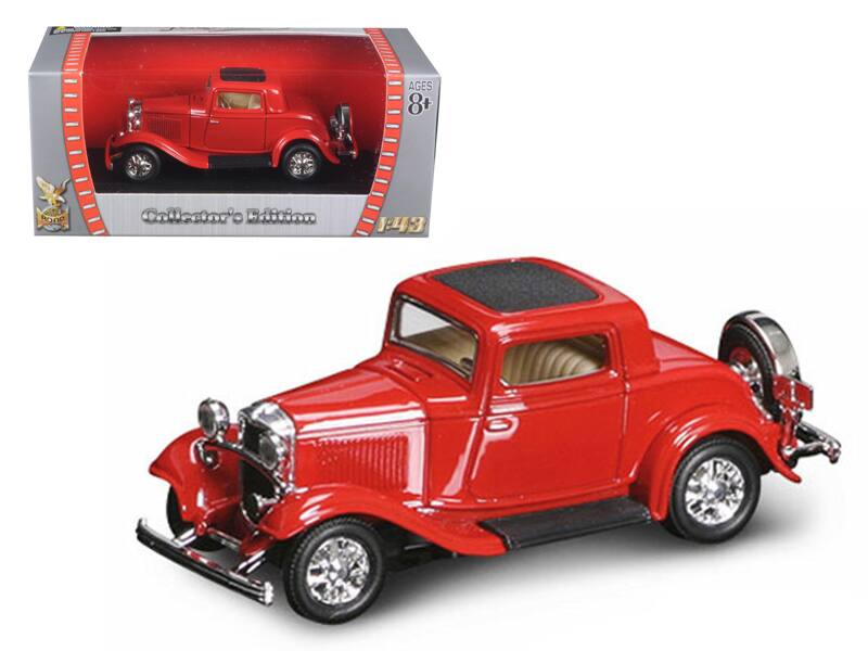 1932 Ford 3-Window Coupe Red 1/43 Diecast Model Car by Road Signature price history on PriceWatchPro