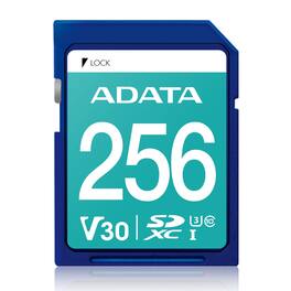 ADATA - Premier Pro 256GB SDXC Memory Card, UHS I U3 V30 A2, 4K Video